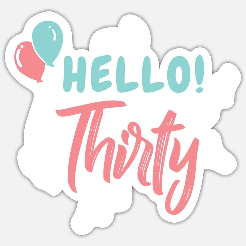 30. Geburtstag Sticker
