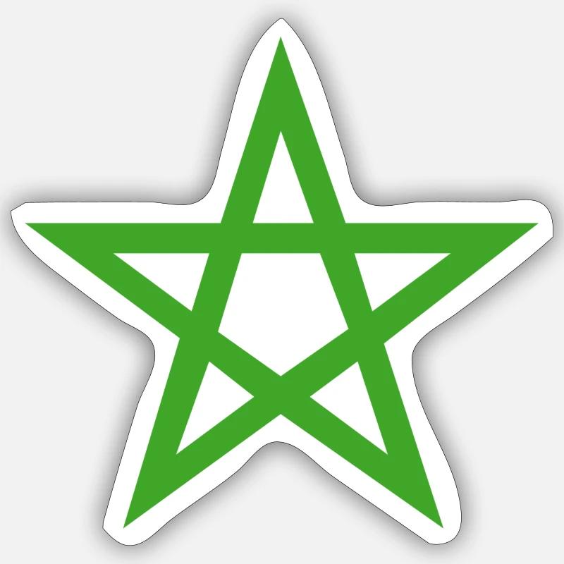 Marokko - Sticker Größe S (10 x 10 cm) - Mattweiß