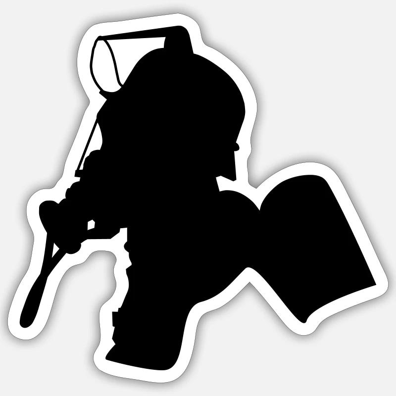 feuerwehr_2 - Sticker size S (10 x 10 cm) - white matte
