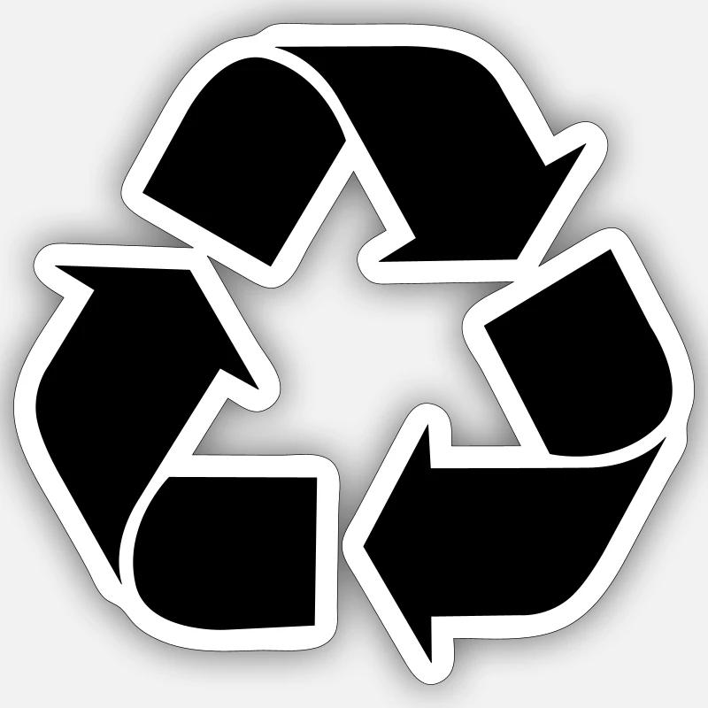 Recycle recycling Sticker size S (10 x 10 cm)