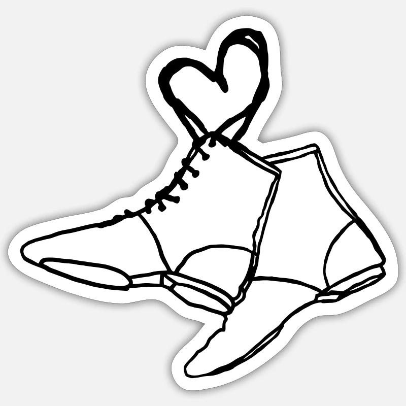 Guard boots - Sticker size S (10 x 10 cm) - white matte
