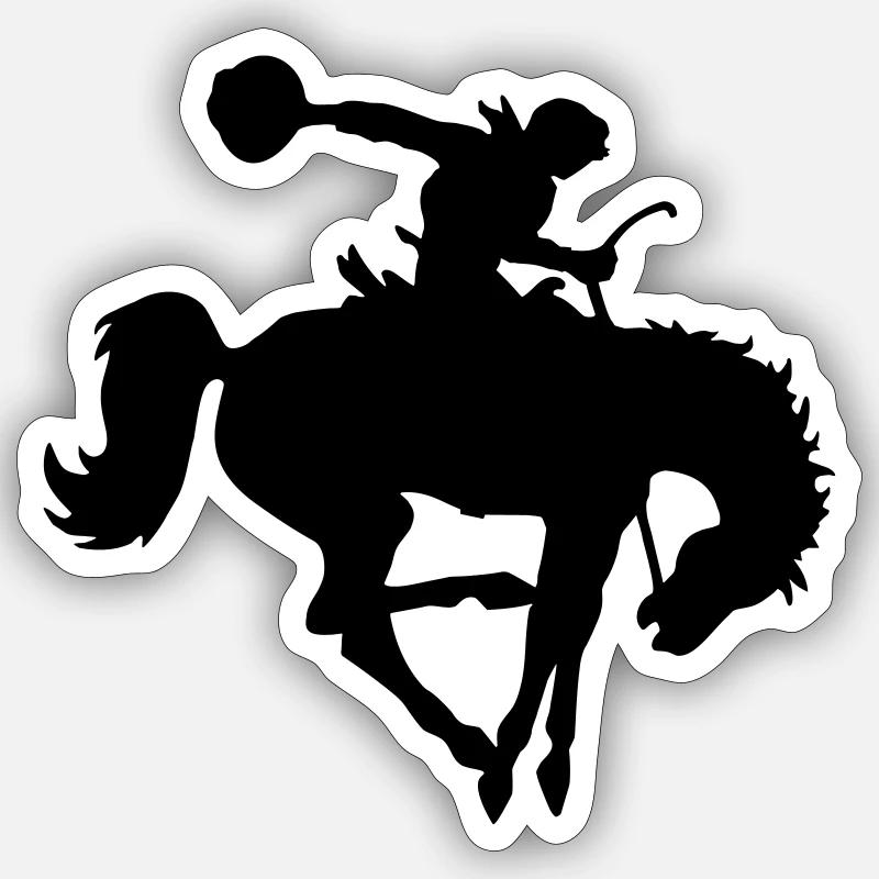 Yippie - Sticker taille S (10 x 10 cm) - blanc mat