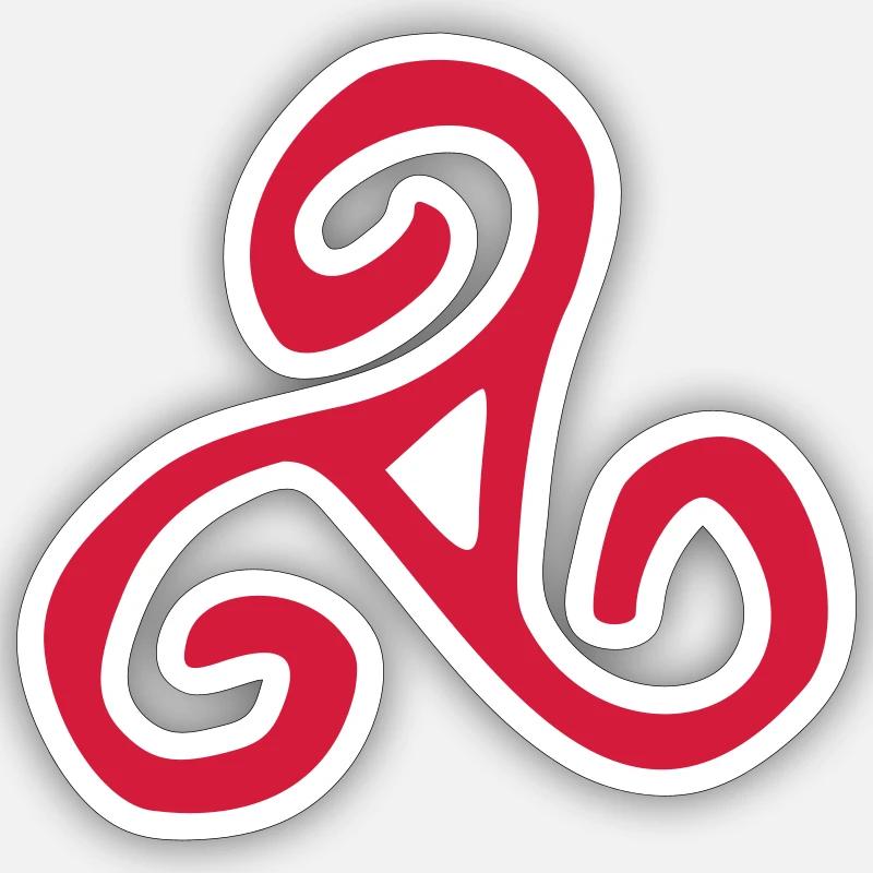 petroglyphe triskele Sticker Größe S (10 x 10 cm)