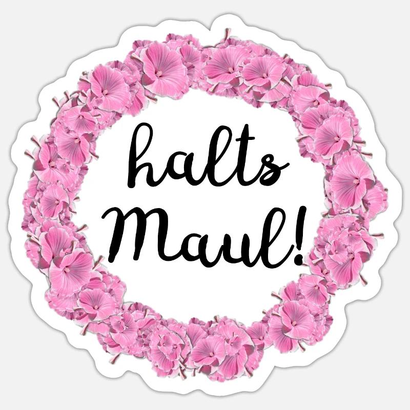 halts Maul Sticker Größe S (10 x 10 cm)