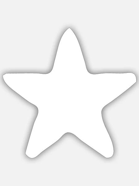Stern von Marokko weiß - Sticker Größe S (10 x 10 cm) - Mattweiß