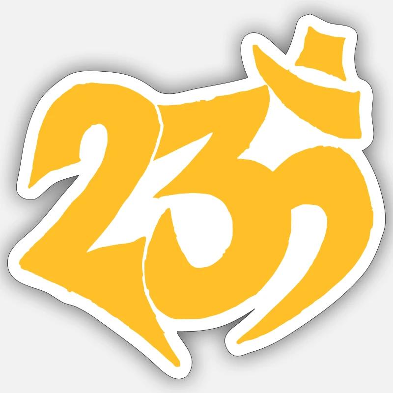 Tribu 23 ohm goa psy tekno Sticker taille S (10 x 10 cm)