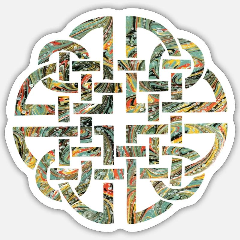 Celtic knot 8 e 200 - Sticker size S (10 x 10 cm) - white matte