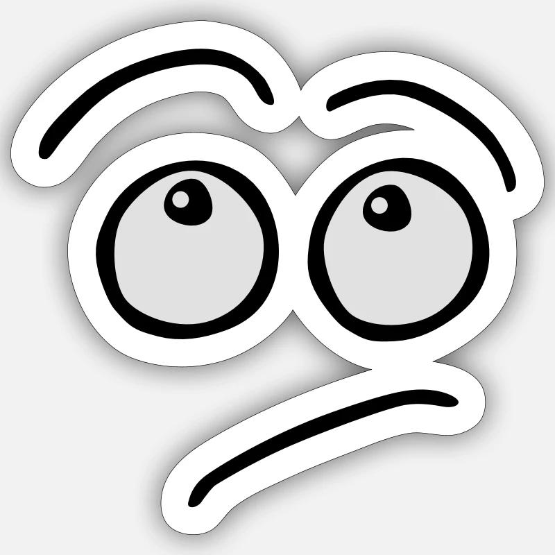 rolleyes Sticker size S (10 x 10 cm)