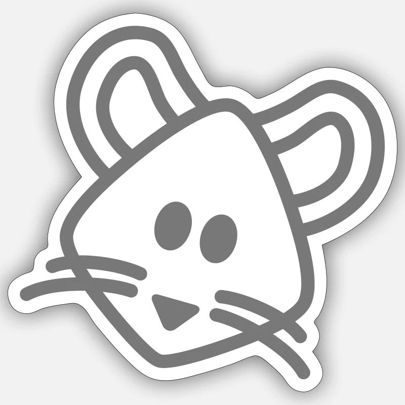 mouse Maus Mäuschen Sticker Größe S (10 x 10 cm)