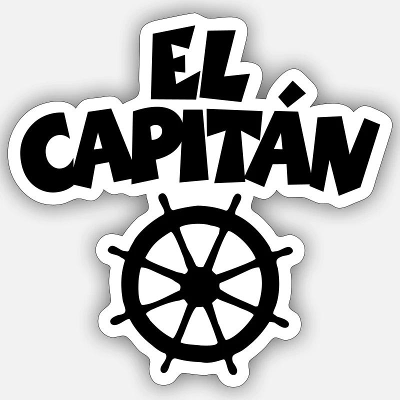 El Capitán Sticker Größe S (10 x 10 cm)