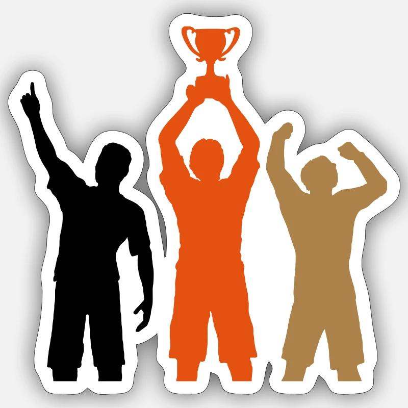 Coupe des finales - Sticker taille S (10 x 10 cm) - blanc mat