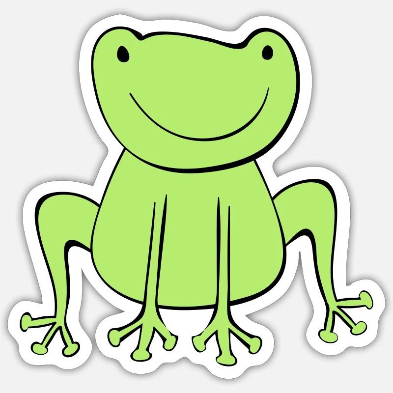 frøen Sticker størrelse S (10 x 10 cm)