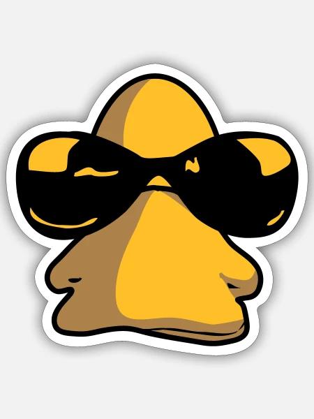 - Sticker taille S (10 x 10 cm) - blanc mat