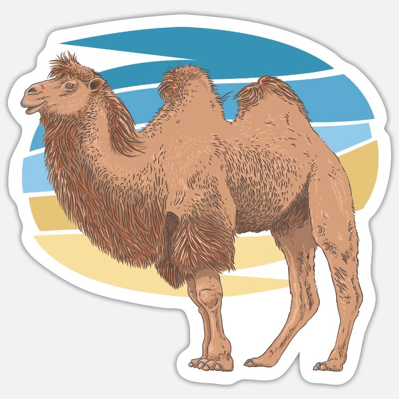 Chamelle - Sticker taille S (10 x 10 cm) - blanc mat