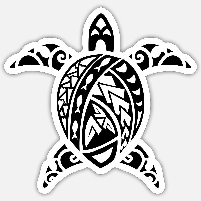 maori turtle Sticker size S (10 x 10 cm)