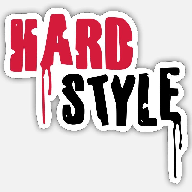 Hardstyle - Sticker size S (10 x 10 cm) - white matte