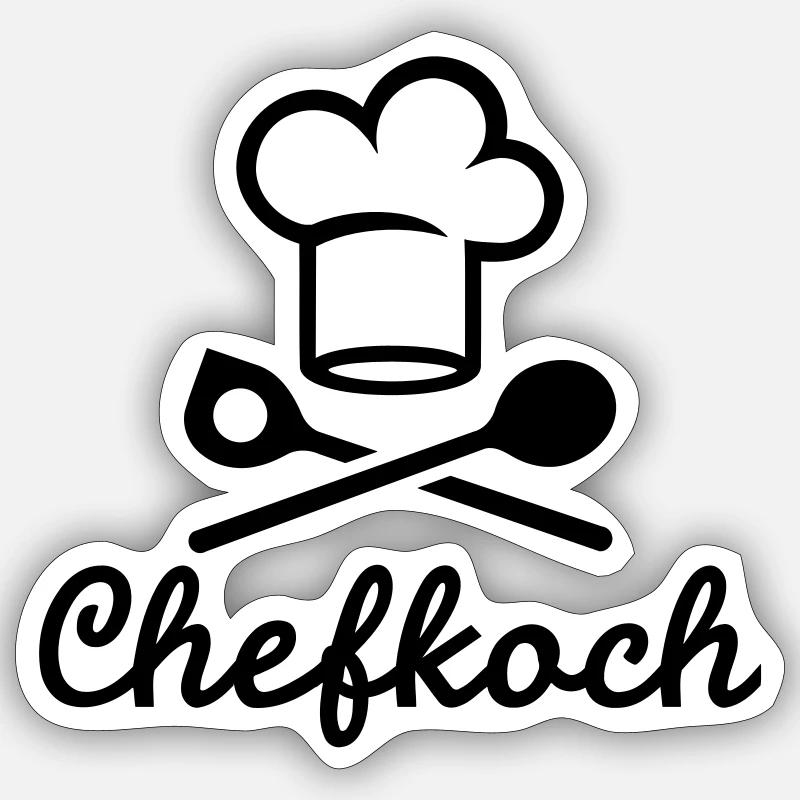 Chefkoch Sticker Größe S (10 x 10 cm)