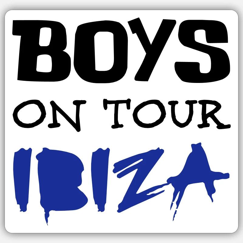 Ibiza - Sticker Größe S (10 x 10 cm) - Mattweiß