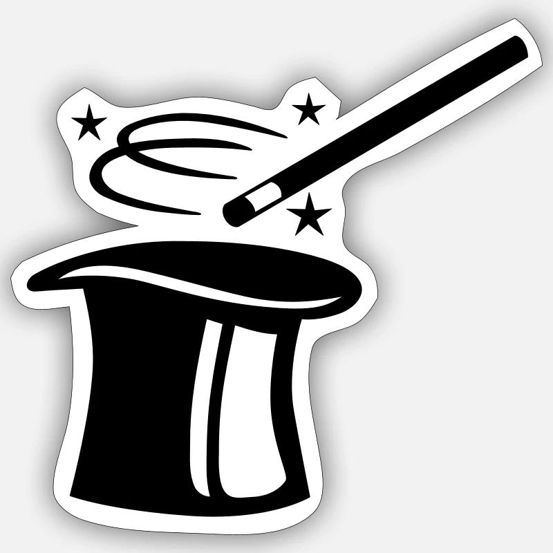 Magicien Sticker taille S (10 x 10 cm)