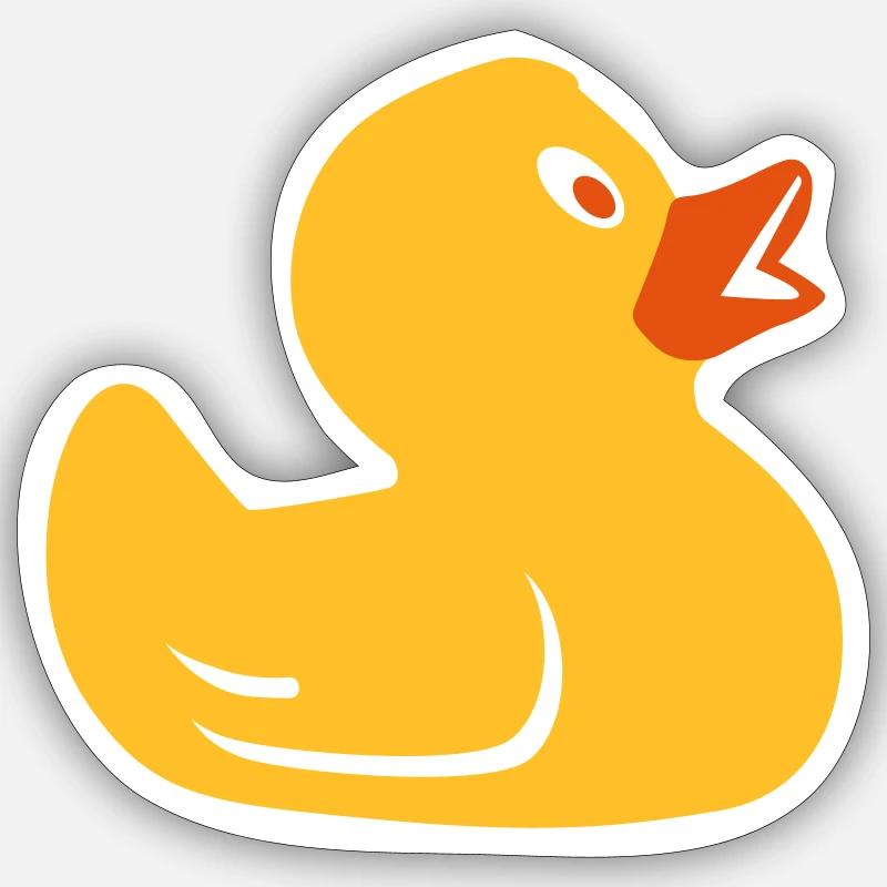 Anatra Sticker formato S (10 x 10 cm)