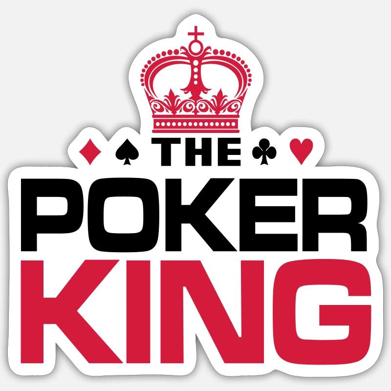 Poker King Sticker Größe S (10 x 10 cm)
