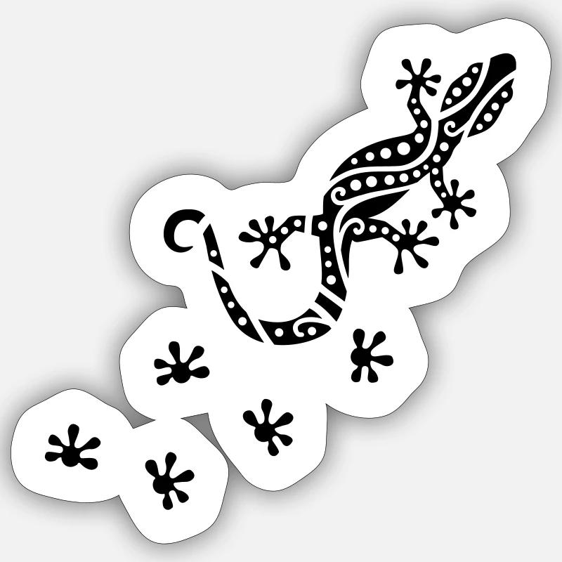 Gecko Sticker Größe S (10 x 10 cm)