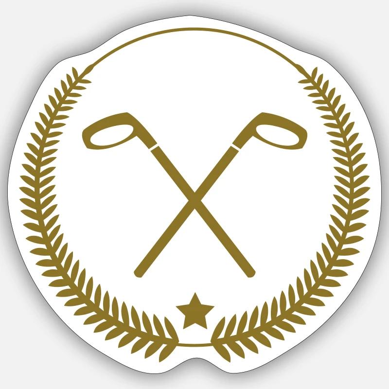 Golf - Sticker size S (10 x 10 cm) - white matte