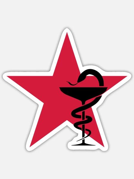 Pharmacy / Apotheke / Pharmacie - Sticker Größe S (10 x 10 cm) - Mattweiß