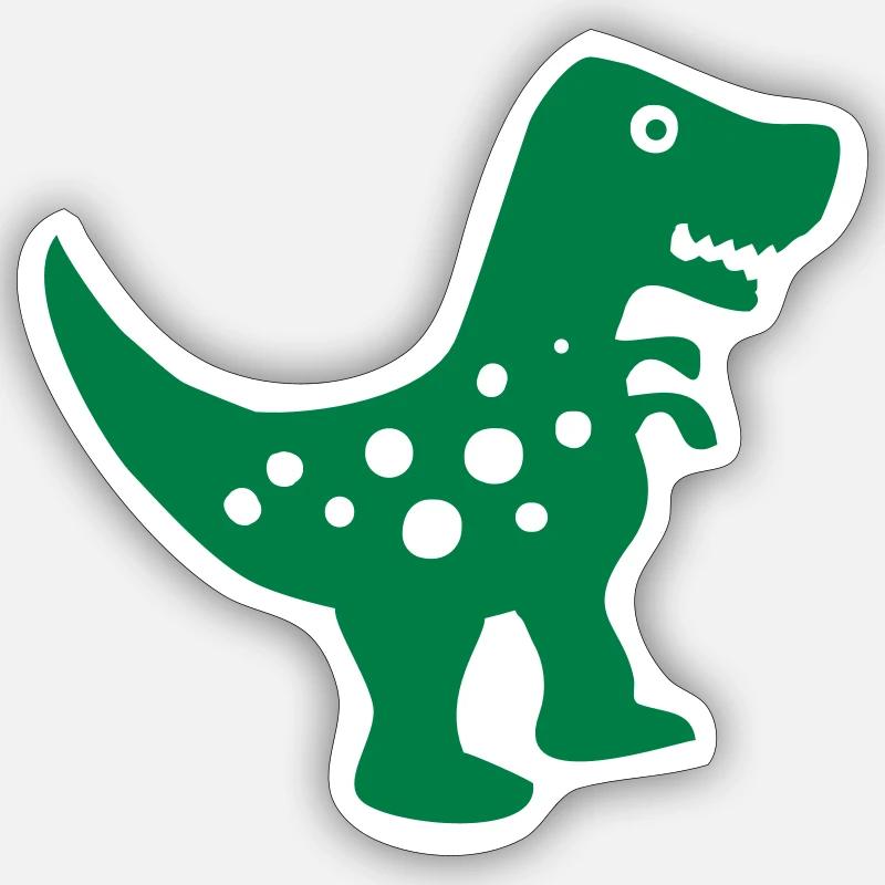 dinosaur - Sticker size S (10 x 10 cm) - white matte