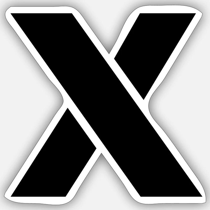 (x) Sticker Größe S (10 x 10 cm)