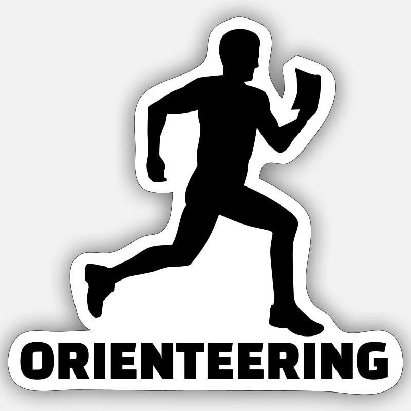 Orienteering Sticker size S (10 x 10 cm)