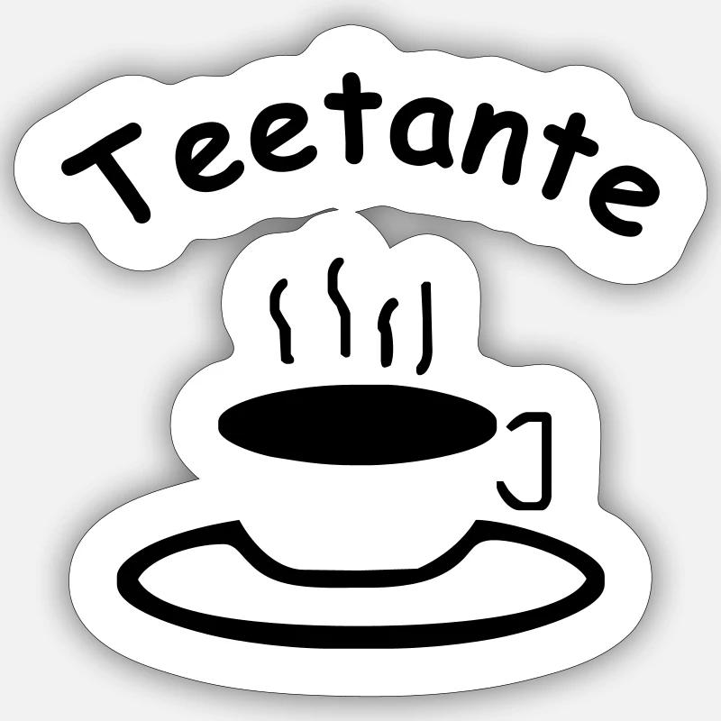 teetante Sticker Größe S (10 x 10 cm)