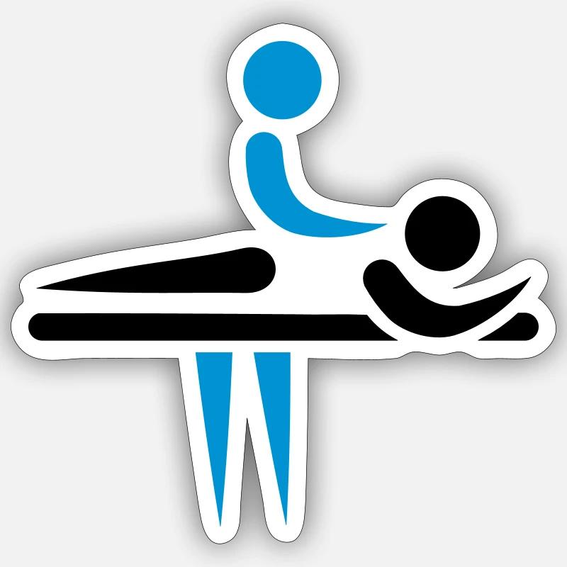 Physiothérapeute Sticker taille S (10 x 10 cm)