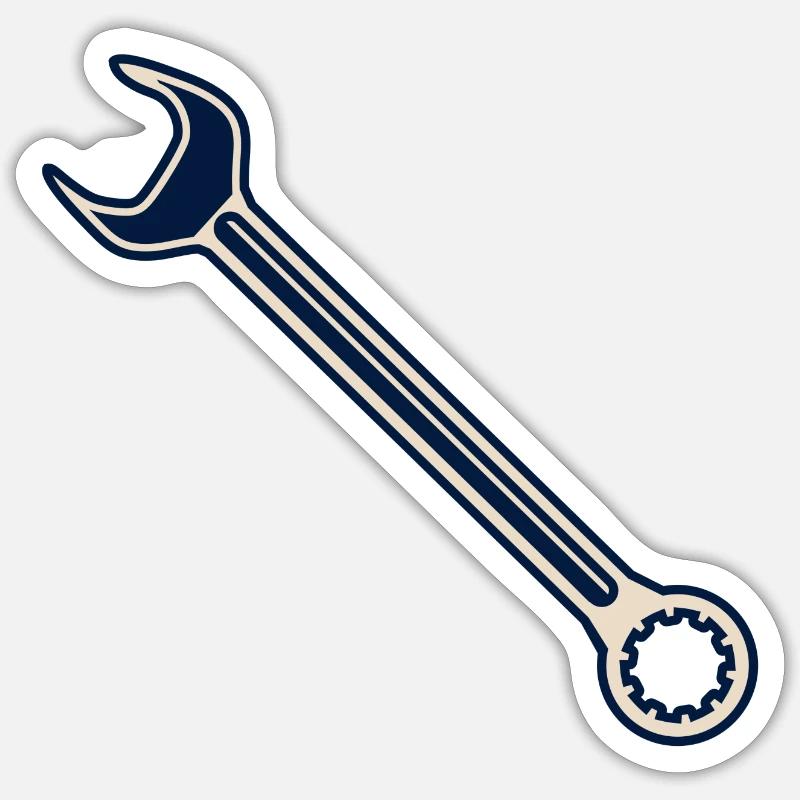 wrench Sticker size S (10 x 10 cm)