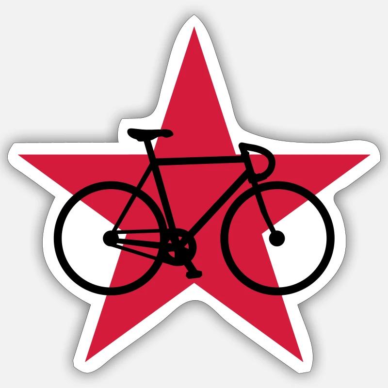 Cyclisme / Cycliste / Vélo / VTT / BMX - Sticker taille S (10 x 10 cm) - blanc mat