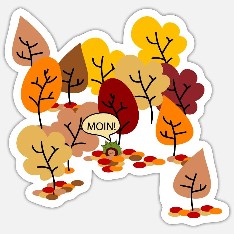 munter - Sticker Größe S (10 x 10 cm) - Mattweiß