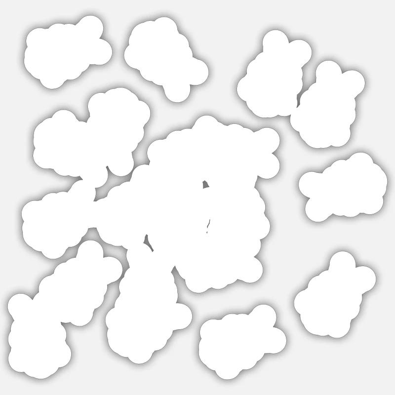cafard - Sticker taille S (10 x 10 cm) - blanc mat