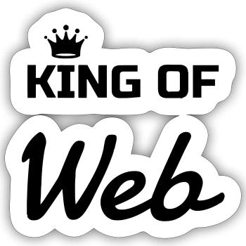 Webmaster Internet Web Geek Website - Sticker size S (10 x 10 cm) - white matte - Front