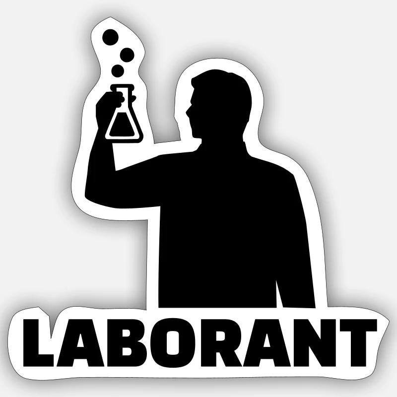 Laborant Sticker Größe S (10 x 10 cm)