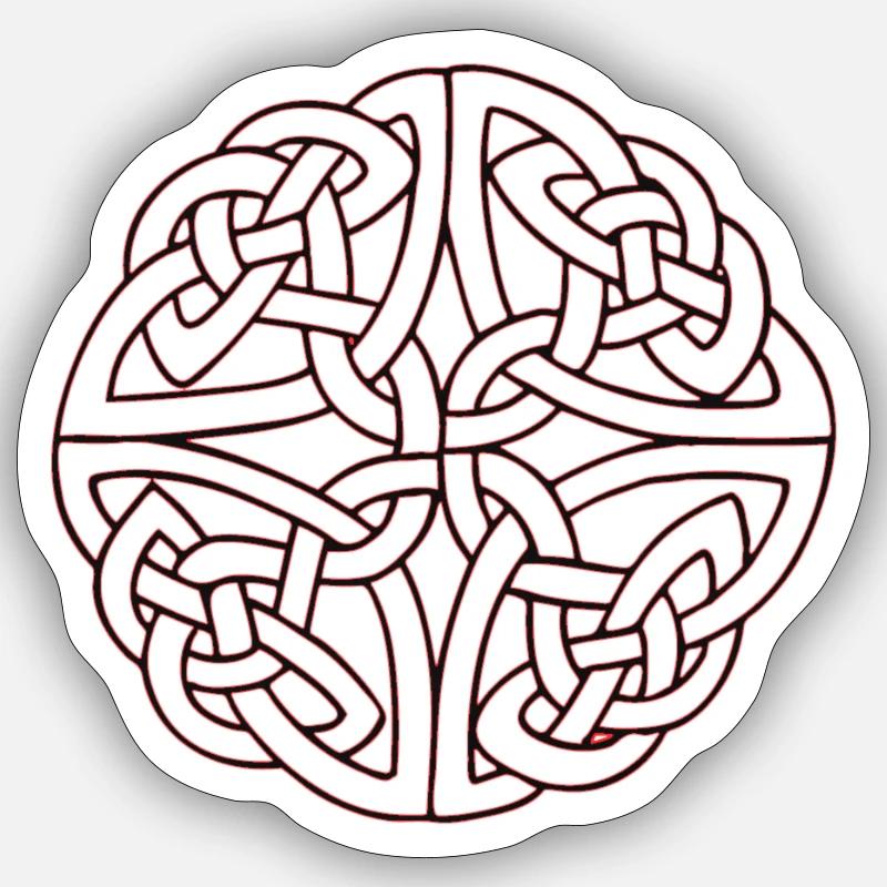 Keltic design - Sticker size S (10 x 10 cm) - white matte