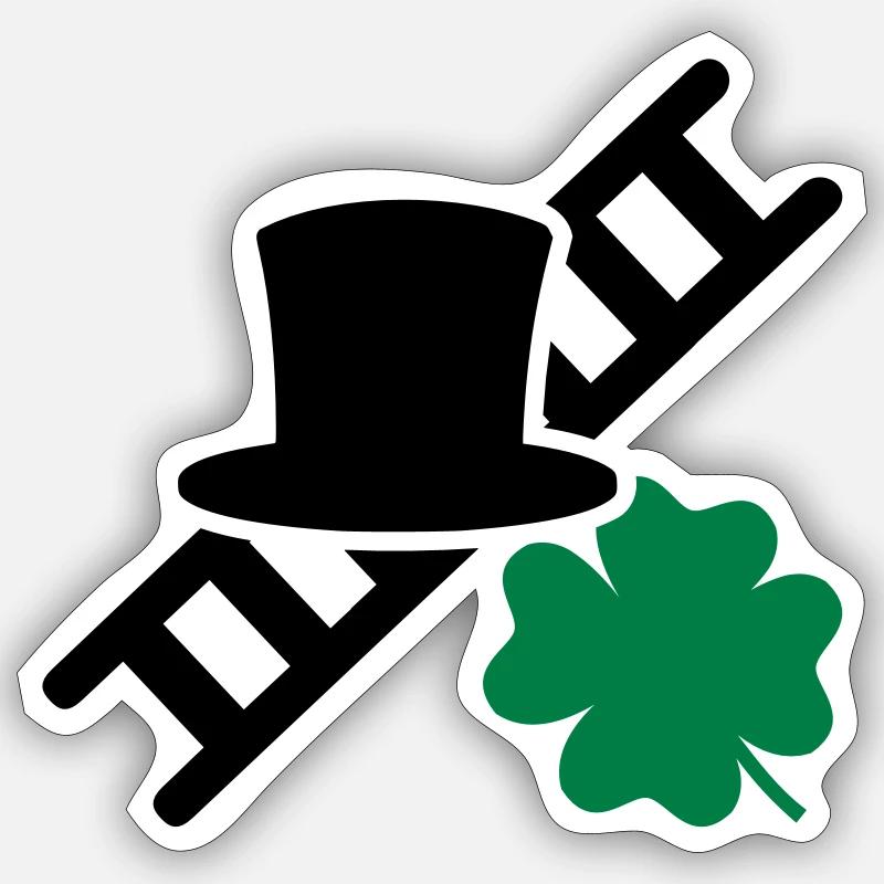 Schornsteinfeger - Sticker Größe S (10 x 10 cm) - Mattweiß