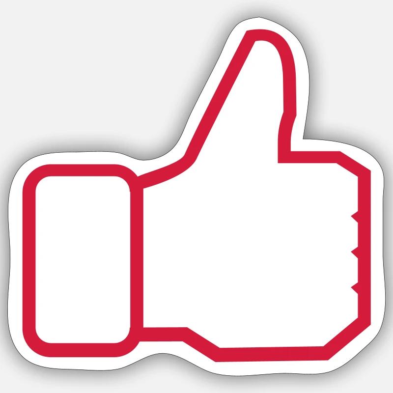 I like - Sticker size S (10 x 10 cm) - white matte