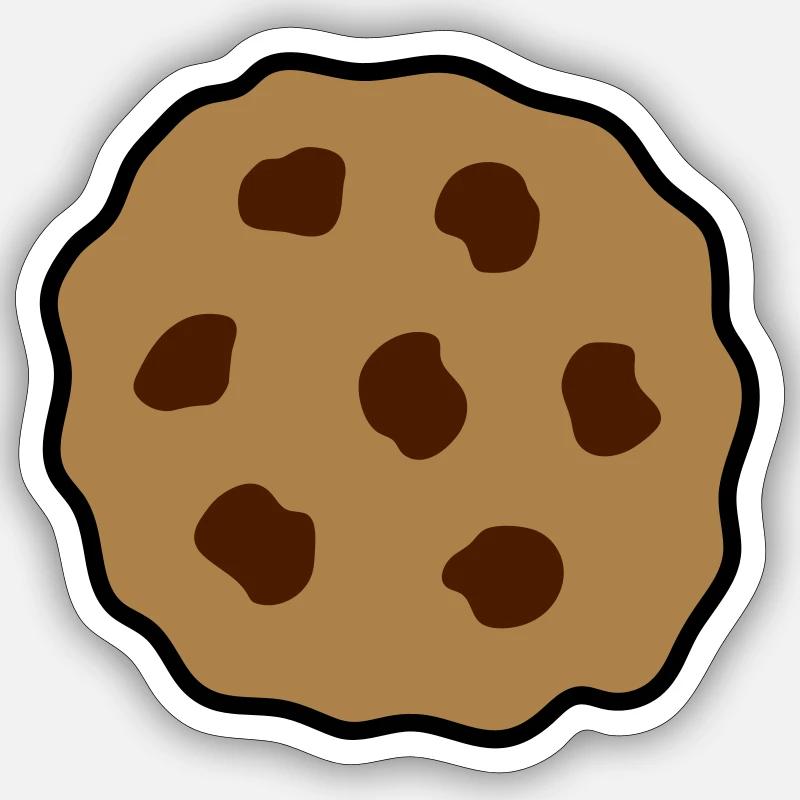 cookie biscuit cookies - Sticker size S (10 x 10 cm) - white matte