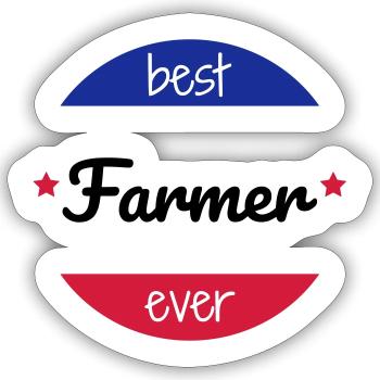 Agriculture Farming Farmer Agriculteur Landwirt - Sticker size S (10 x 10 cm) - white matte - Front