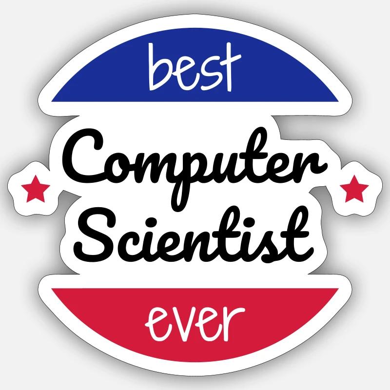 Computer Engineer Informatiker Informaticien Sticker size S (10 x 10 cm)
