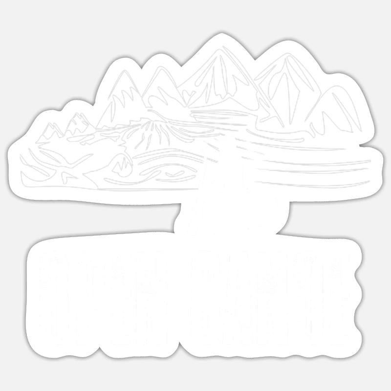 open canoe - Sticker taille S (10 x 10 cm) - blanc mat
