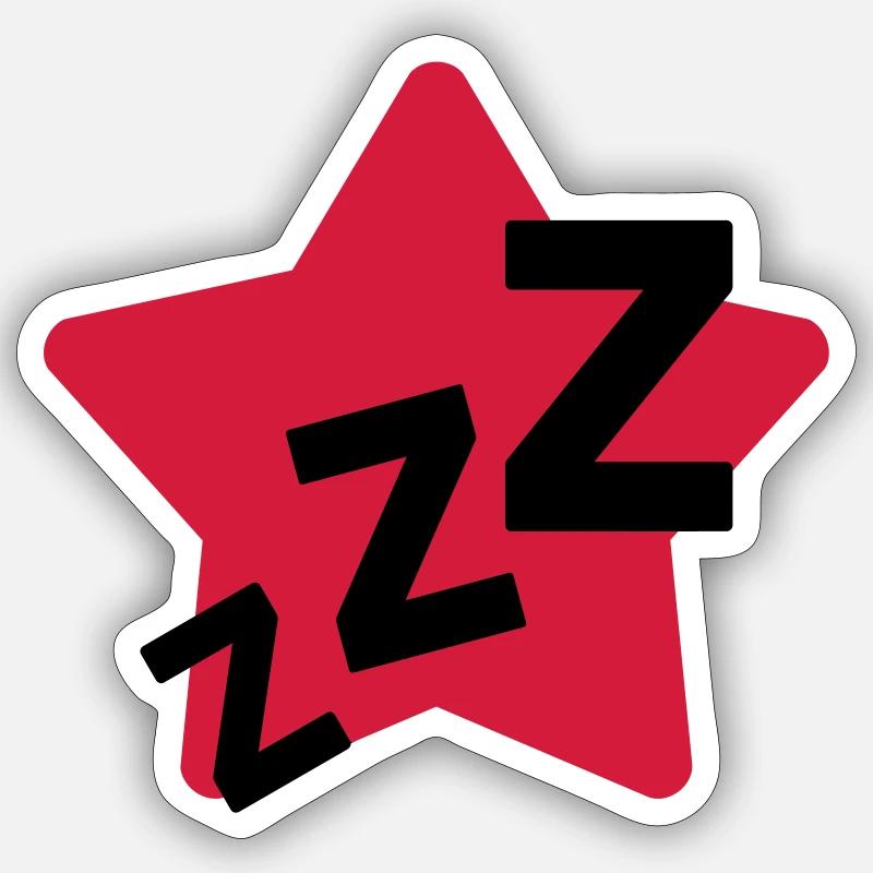 Ronfler / Ronfleur / Ronfleuse / Ronflement - Sticker taille S (10 x 10 cm) - blanc mat