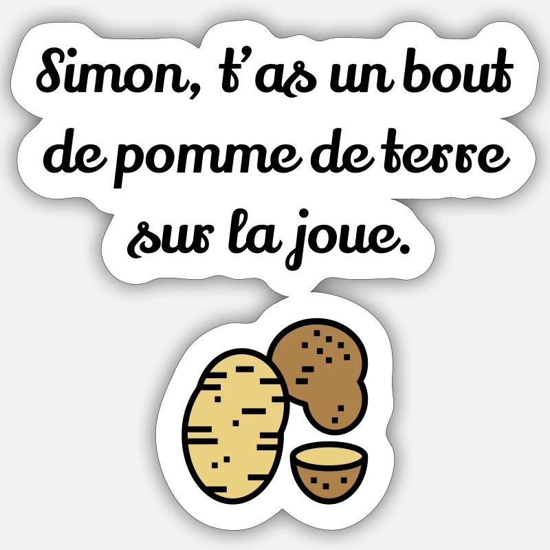 Simon, t'as un bout... La Cité de la Peur Sticker taille S (10 x 10 cm)