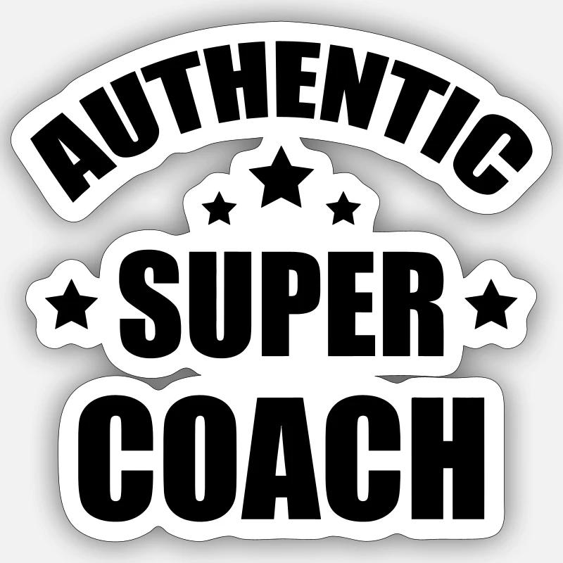 Coach / Coaching / Trainer / Sport Sticker Größe S (10 x 10 cm)