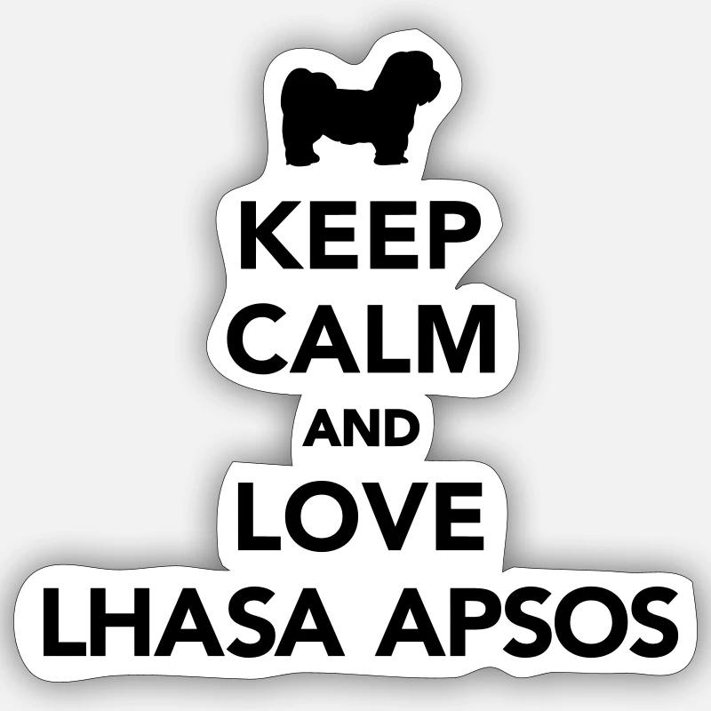 Lhasa Apso Sticker Größe S (10 x 10 cm)